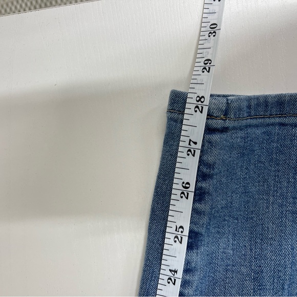 Banana Republic Premium Denim Medium Wash Button Fly High Rose Skinny Jeans 25 - Picture 11 of 12